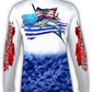 Salt Bandits™ Sailfish Flag Performance Long Sleeve T-shirt-Salt Bandits™