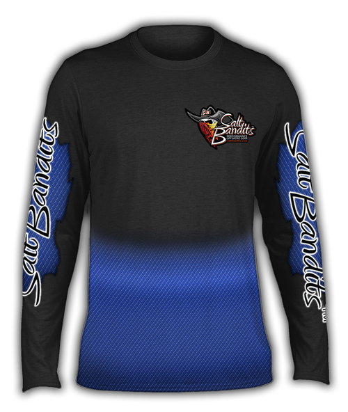 SaltBandits™ Thin Blue Line Performance Long Sleeve T-shirt